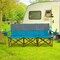 3-Person Folding Camping Chair with Cup Holders and Carry Bag